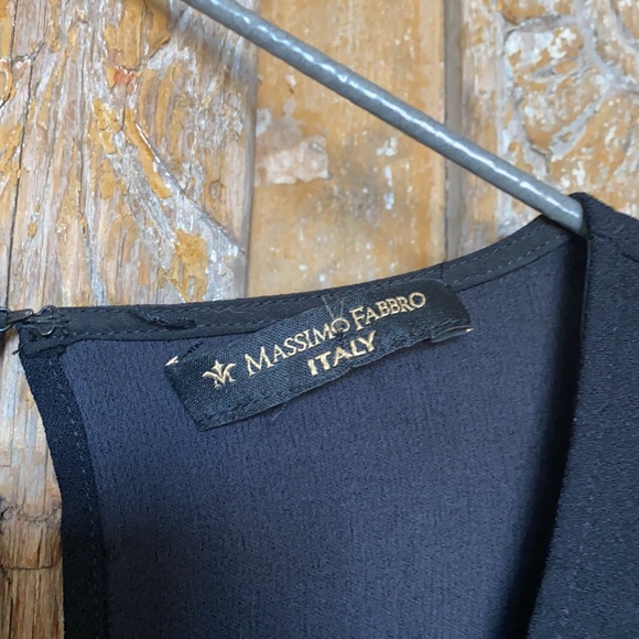 Massimo Fabbro Italy Ruffle Sleeve Romper MEDIUM ** EXCELLENT - Picture 3 of 6